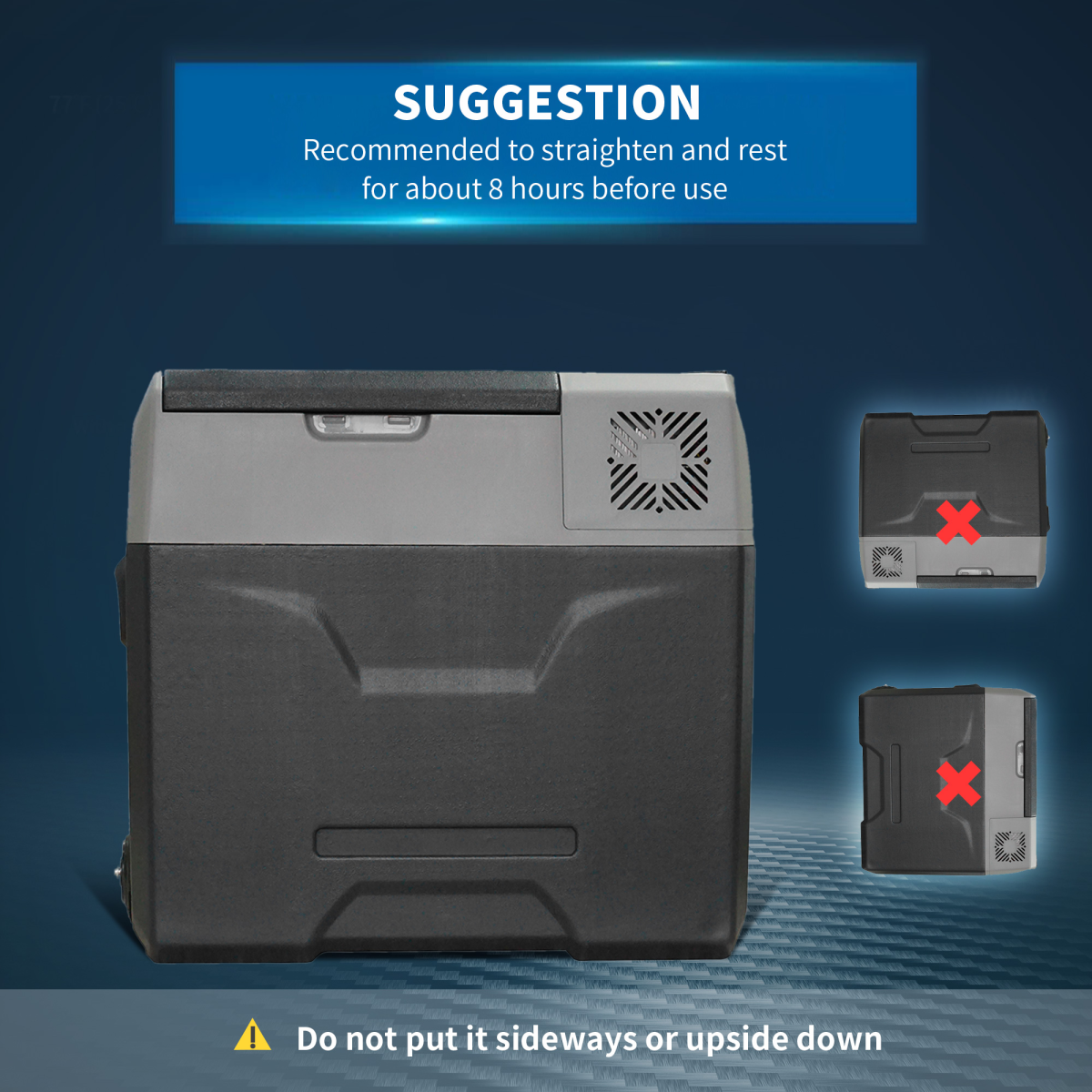 Car Refrigerator, Portable 12/24V 50L Fridge Freezer, Down to -20??