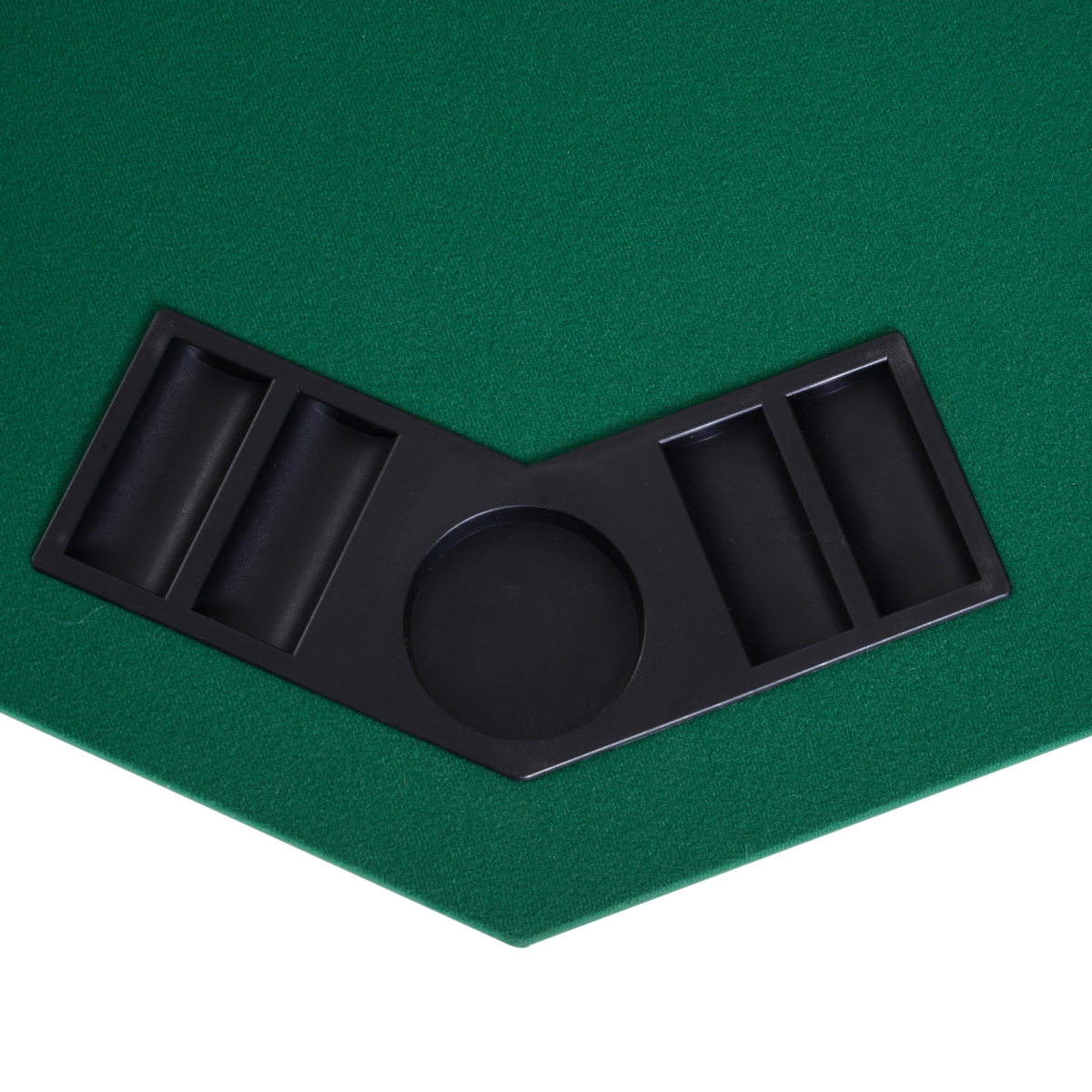 1.2m/48 Inches Foldable Poker Table Top 8 Players Blackjack Chip Trays