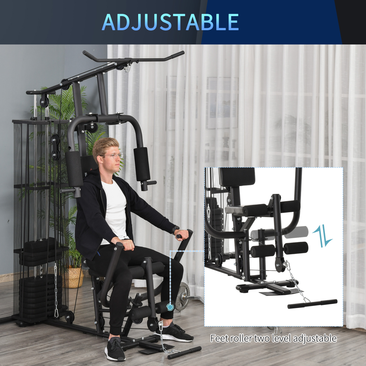 Multifunction Home Gym Weight Training Station Fitness Strength Machine