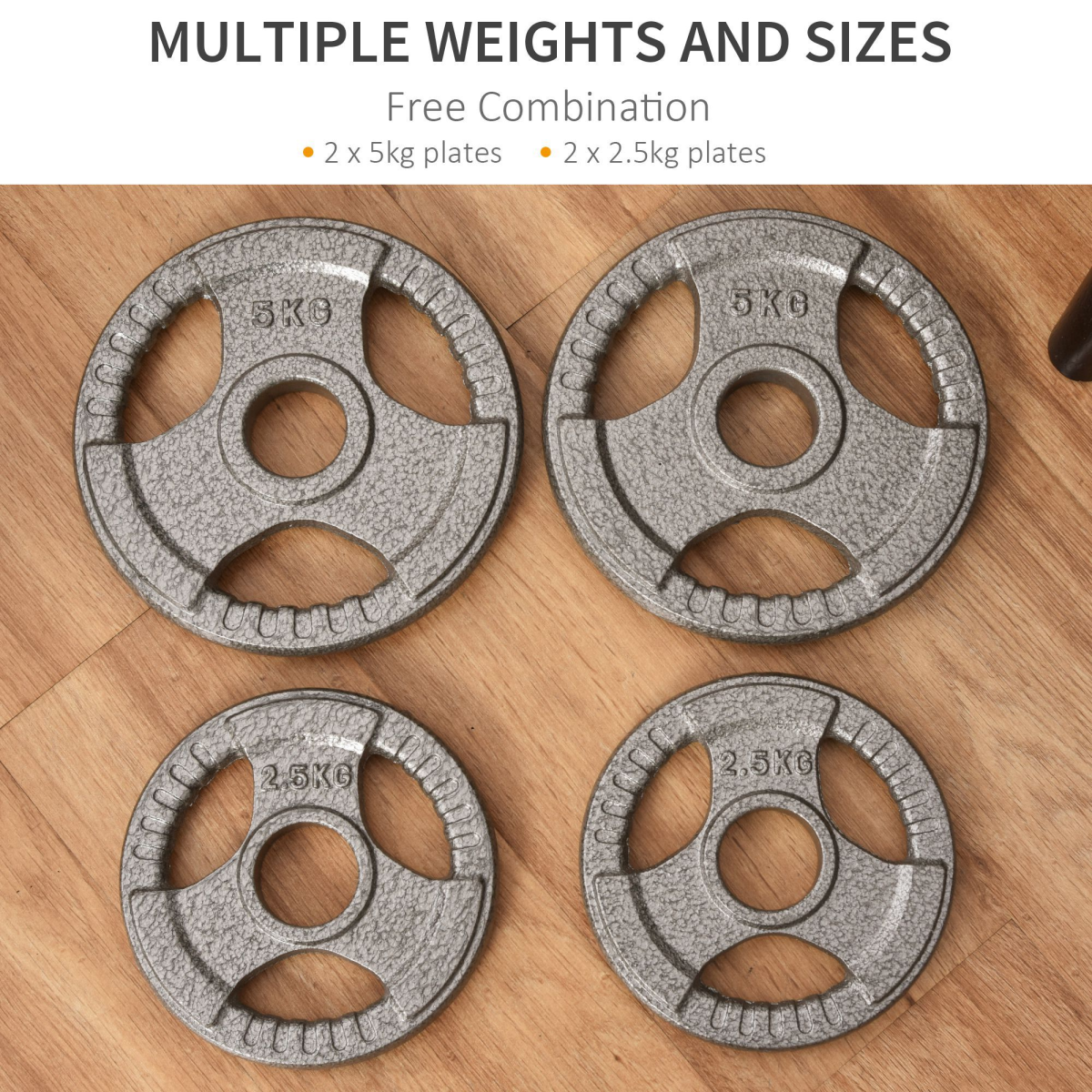 2" Olympic Weight Plates Sets for StrengthTraining with Weight 2 x 5kg, 2 x