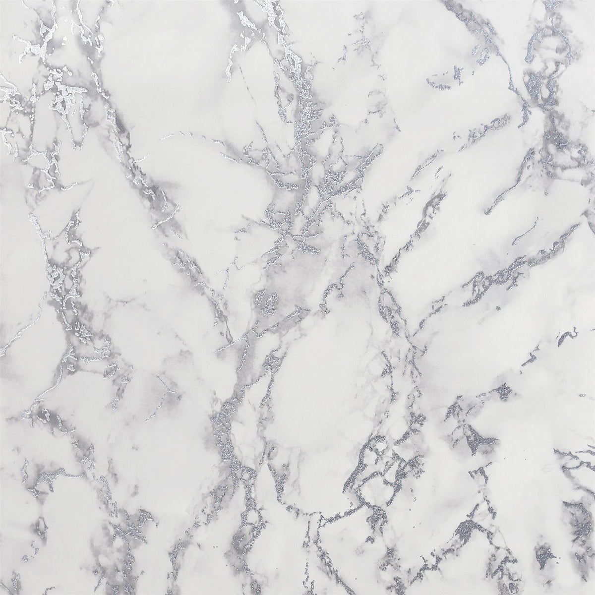 Carrara Marble Silver Wallpaper image 0