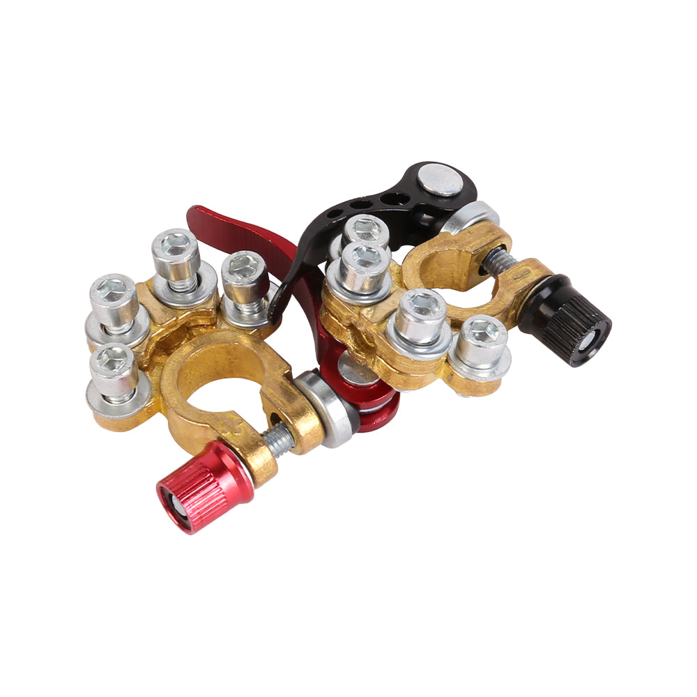 Battery Terminal Clamps 2 Pack 12V, Quick Release Connectors for Car and Caravan image 1
