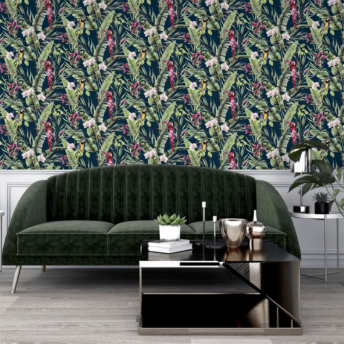 Pretty Polly Navy Multi Wallpaper image 2