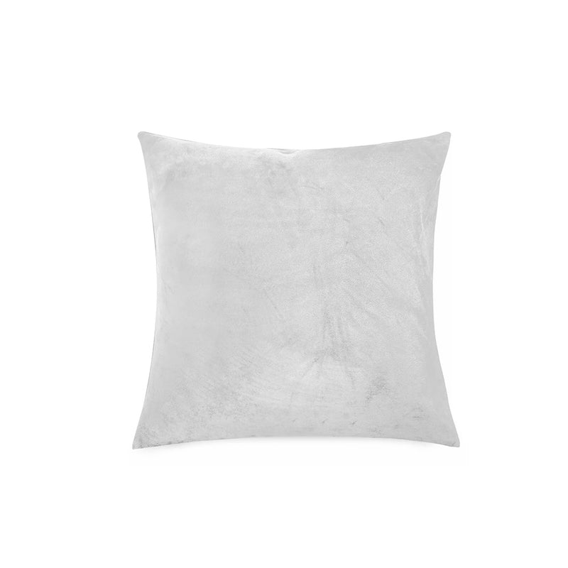 Velvet Cushion Covers Silver 4 Pack, 45 x 45cm Square Pillow Covers image 0
