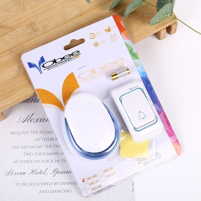 Wireless Doorbell with Colour Flash Light, Digital Remote Control Door Chime image 0