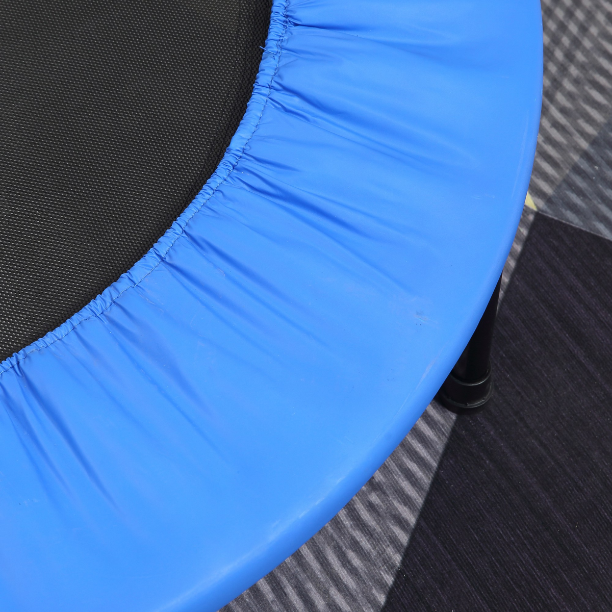 96 cm Foldable Mini Fitness Trampoline Exercise Rebounder Jumper, Blue