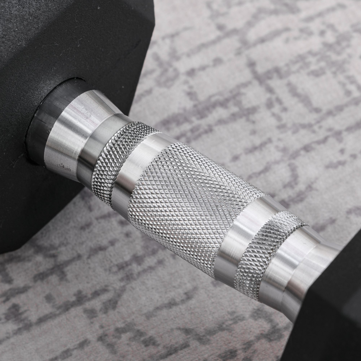 12.5KG Single Rubber Hex Dumbbell Portable Hand Weights for Home Gym