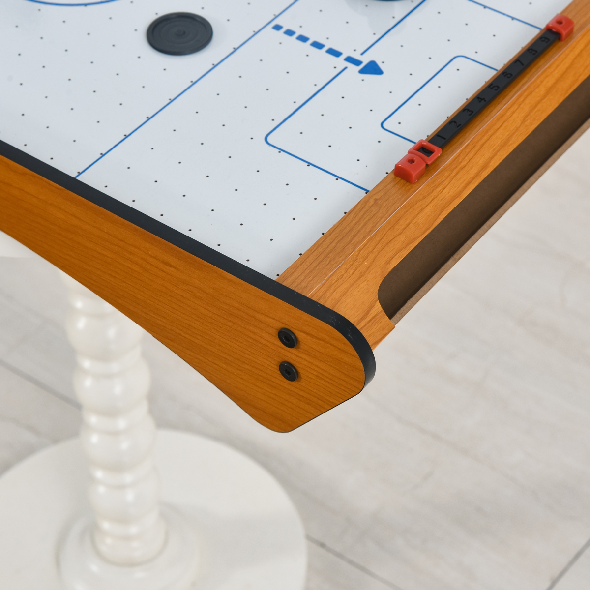 Mini Air Hockey Tabletop Game with 2 Pucks Pushers Fan Scoreboard