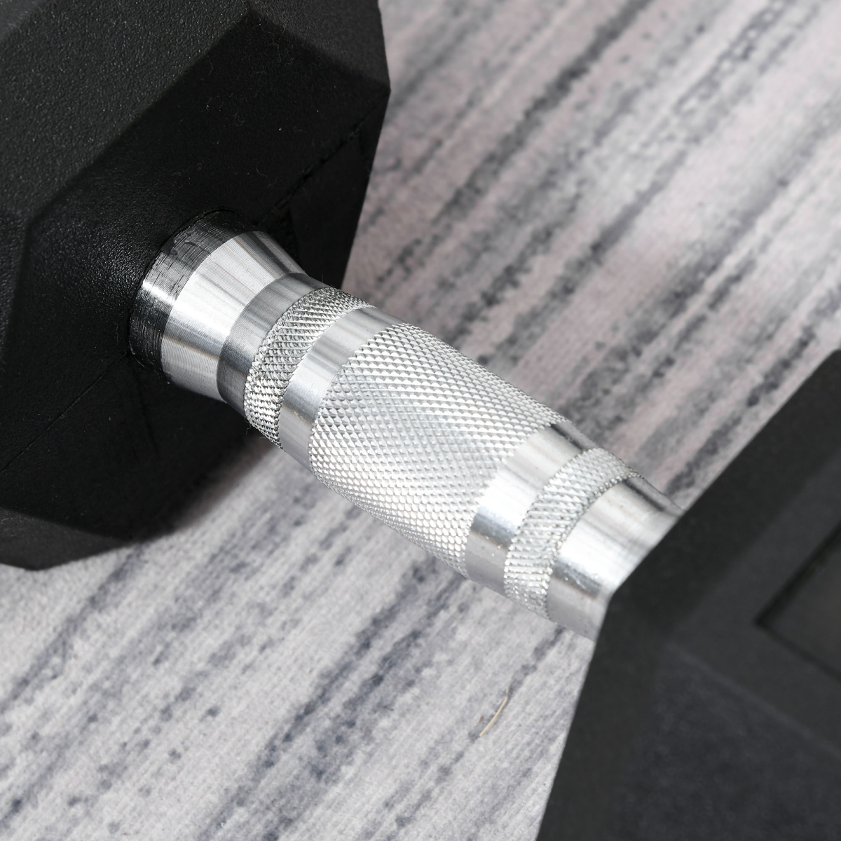 15KG Single Rubber Hex Dumbbell Portable Hand Weights Home Gym
