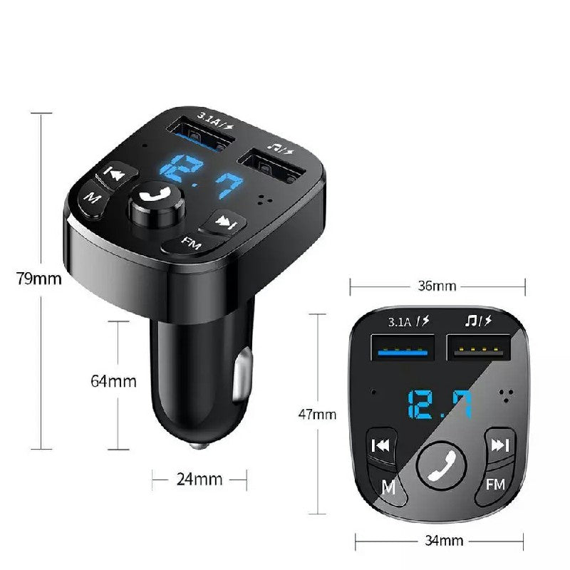 Bluetooth FM Transmitter, Wireless Car MP3 Player and USB Charger Adapter image 3