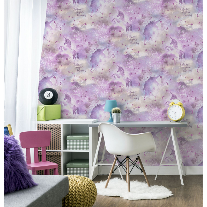 Galaxy Unicorn Blush Multi Wallpaper image 0