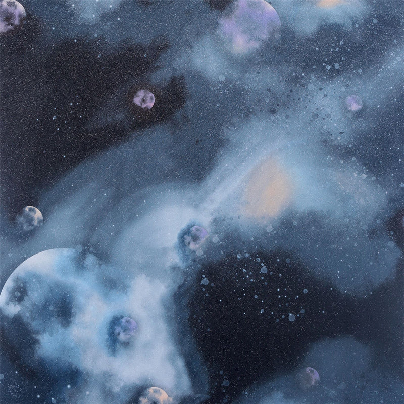 Out Of This World Navy Wallpaper image 0
