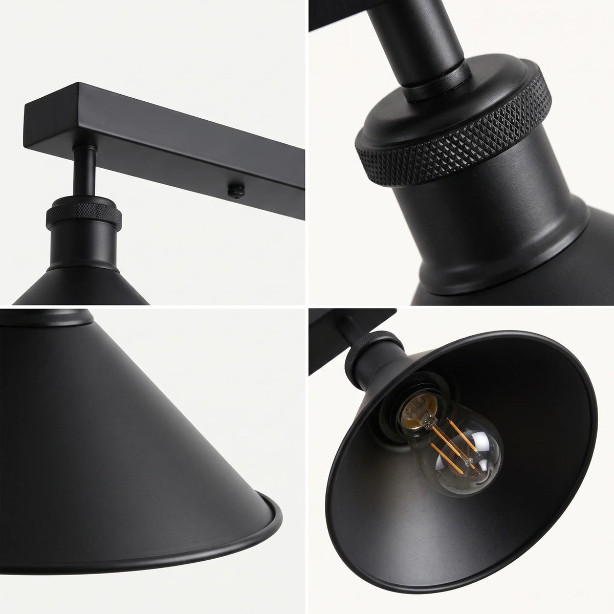 TRIPELJS 3 Light Metal Loft Ceiling Light E27 Lamp ~6190