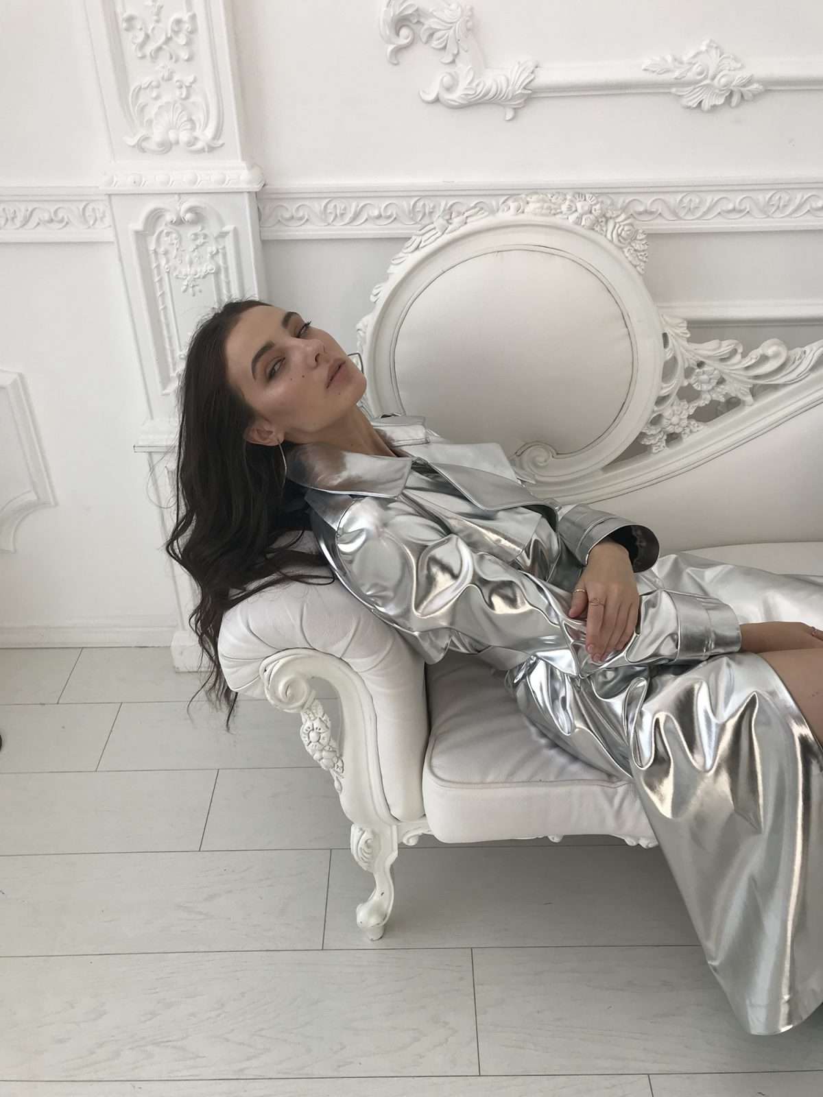 Star Silver Elegance Trench Coat