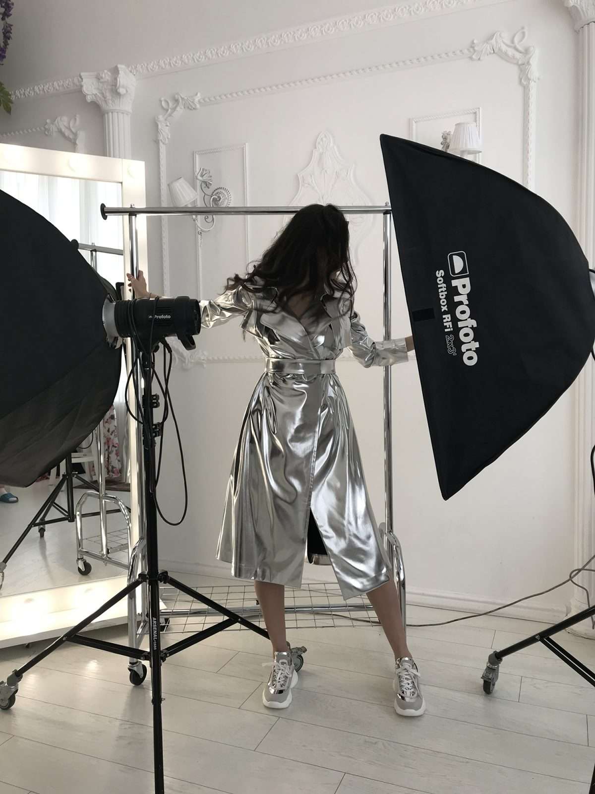 Star Silver Elegance Trench Coat