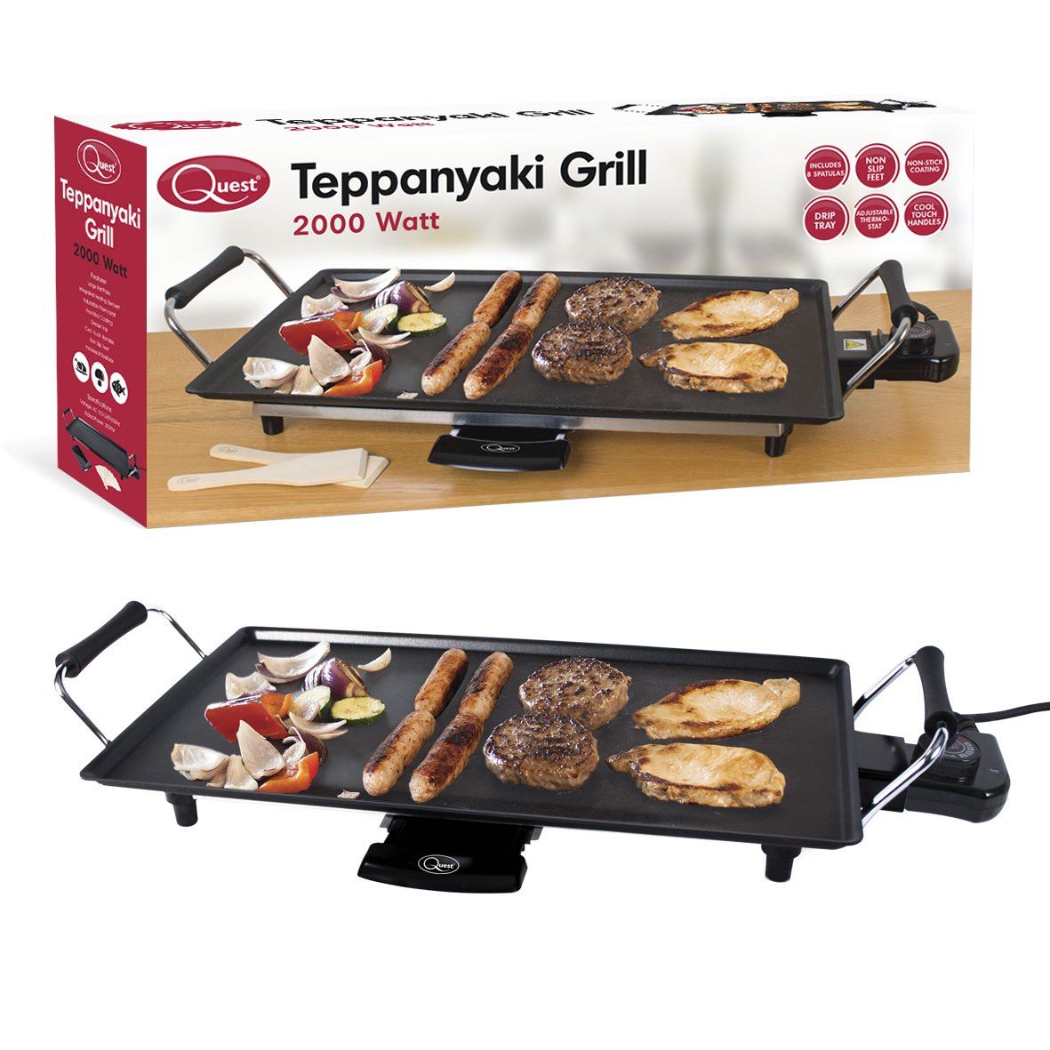 Non-Stick Electric Teppanyaki Table Top Grill- 35490