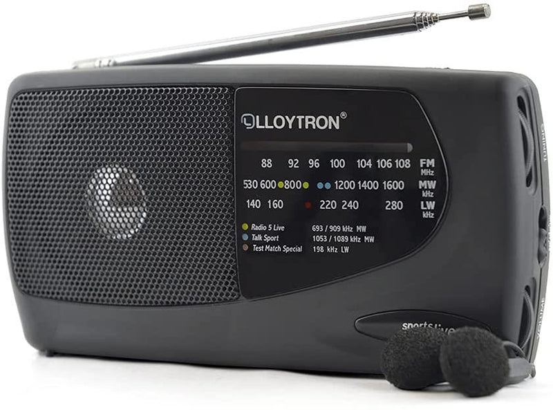 3 Band 'Sports' Personal Radio with Earphones