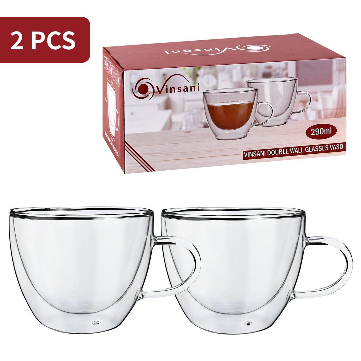 Double Wall Glasses Vaso