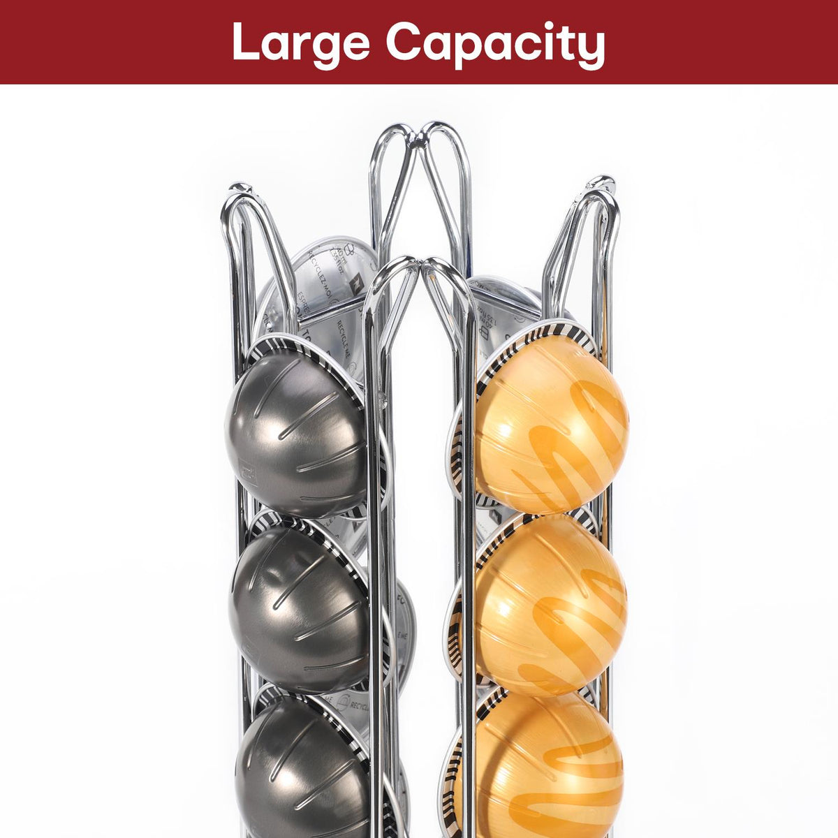 Chrome 24 Coffee Pod Stand