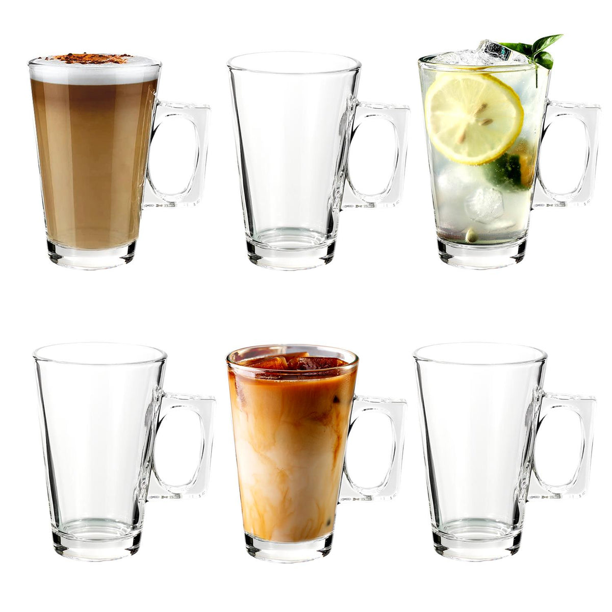 Latte Glasses 6pcs