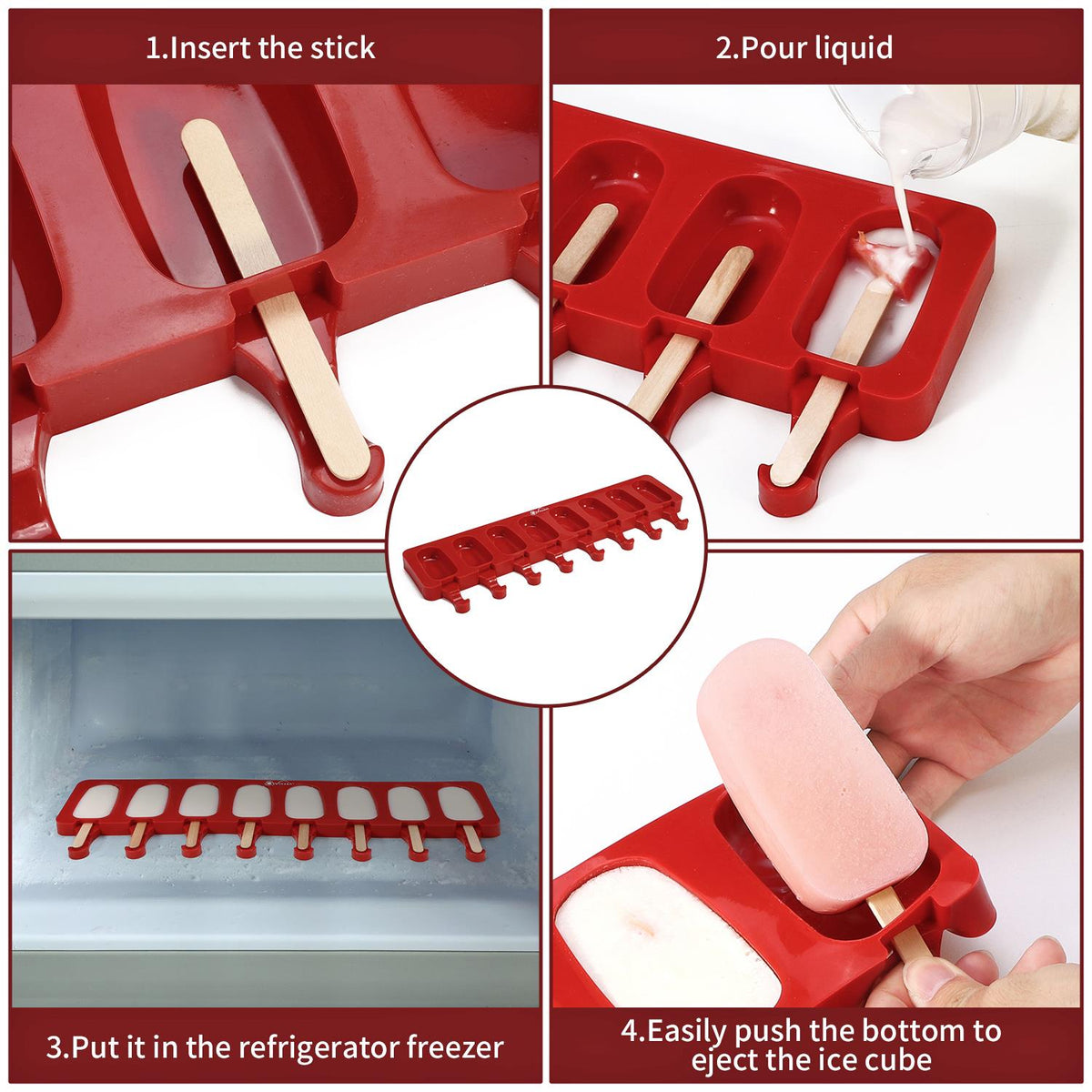 8 Cavity Ice Lolly Maker