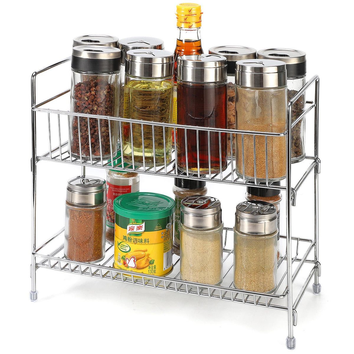 2 Tier Free Standing Spice Rack