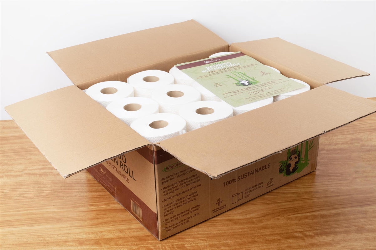 Bamboo Kitchen Roll - 12 Pack