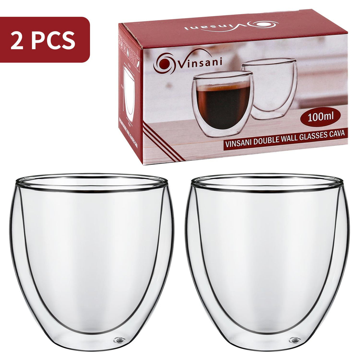 Double Wall Glasses Cava