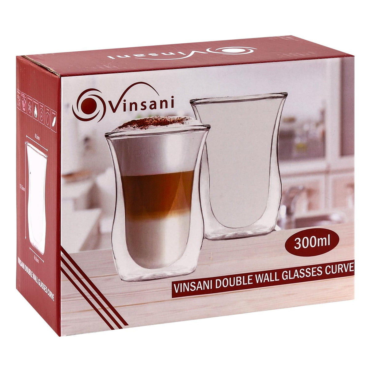 Double Wall Glasses Curve