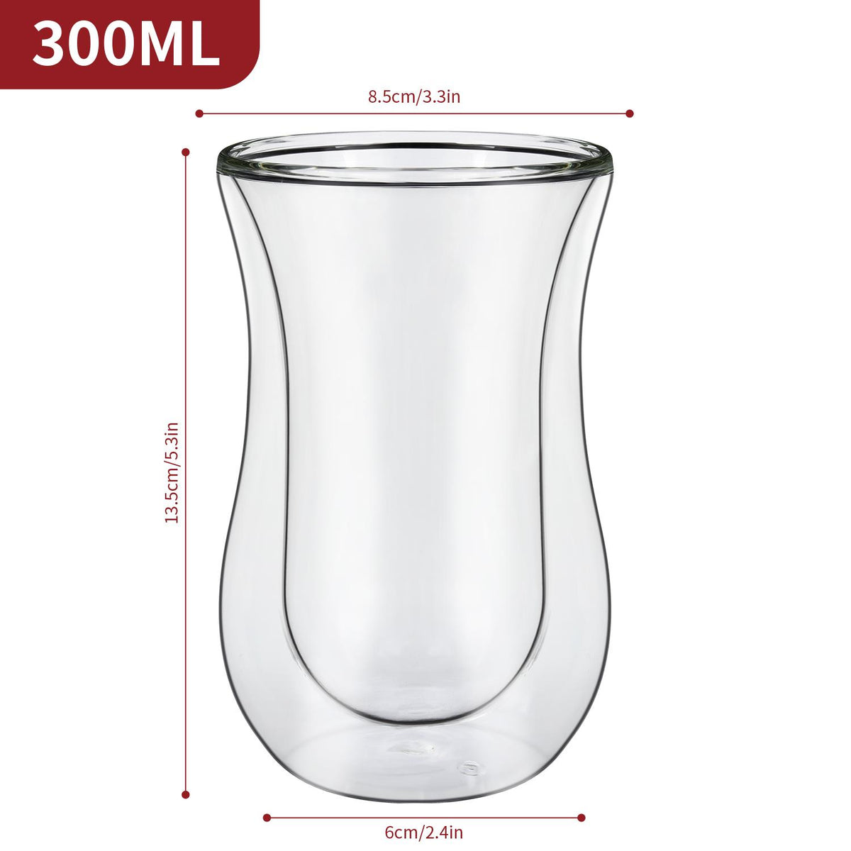 Double Wall Glasses Curve