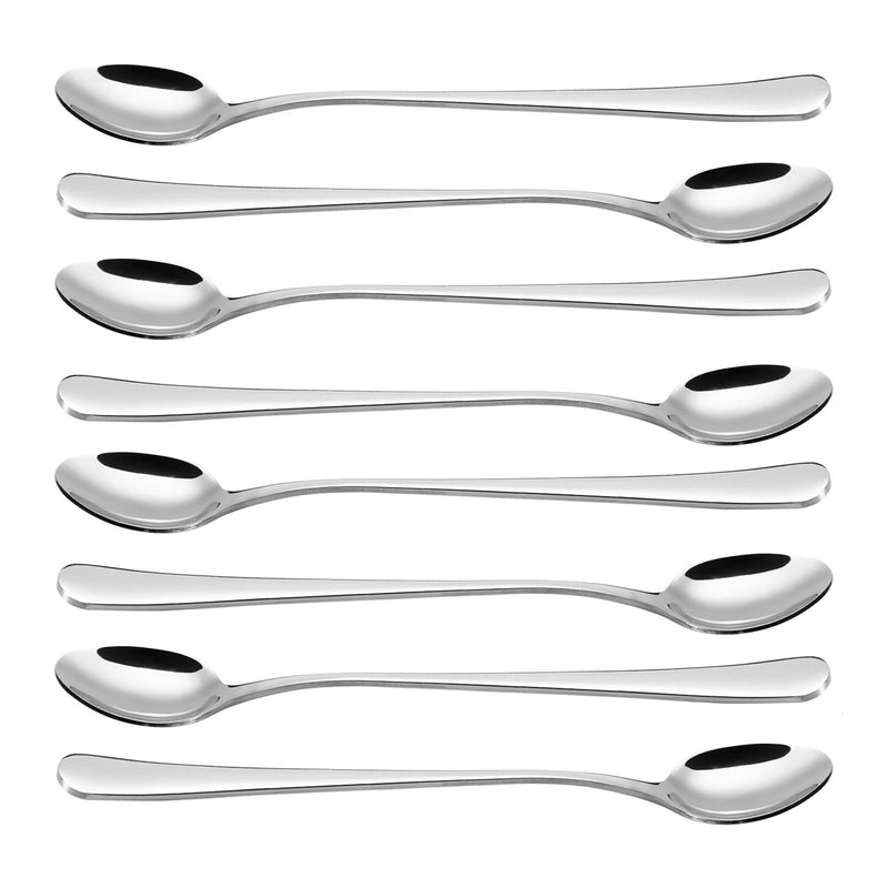 8pcs SS Long Handle Latte Spoons
