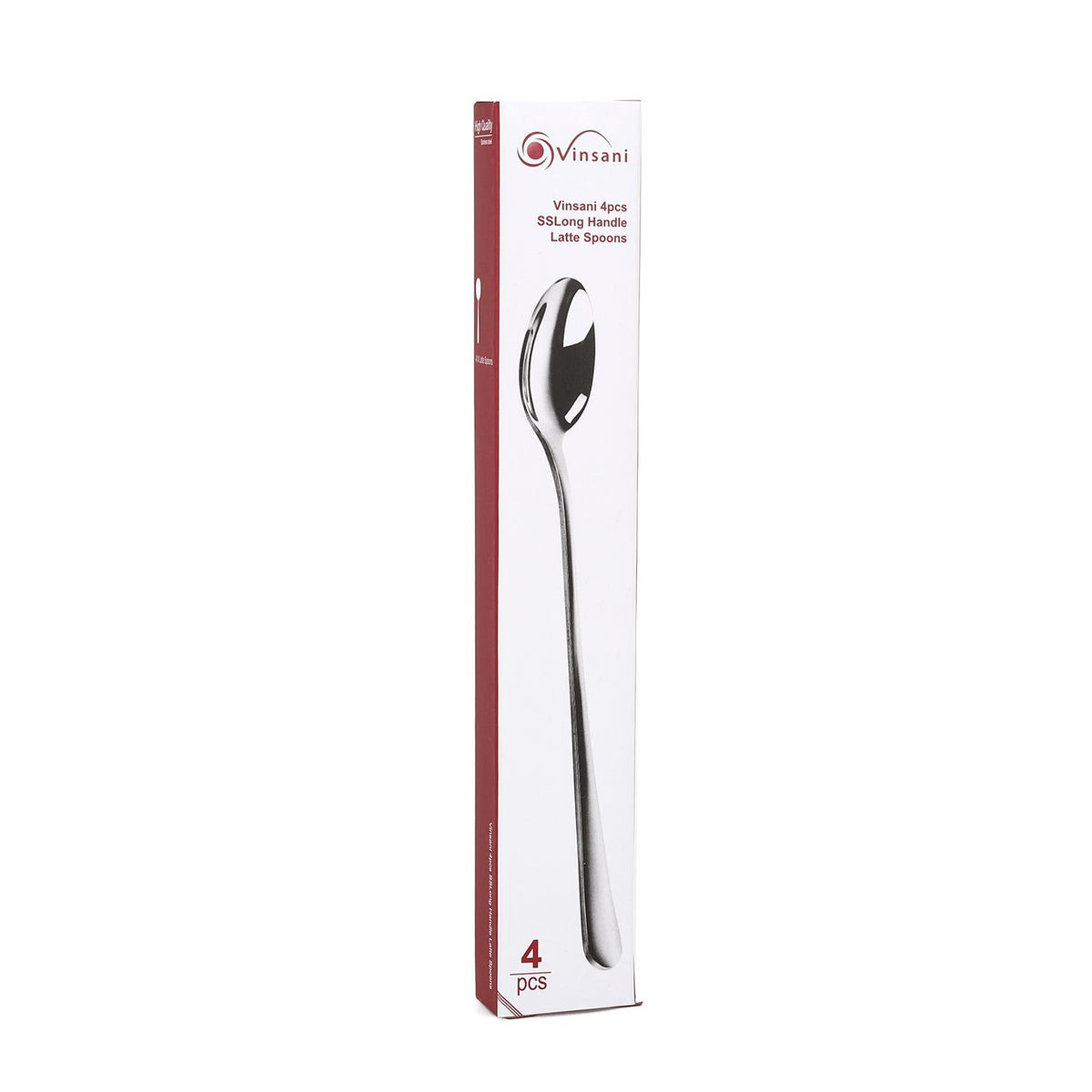 8pcs SS Long Handle Latte Spoons