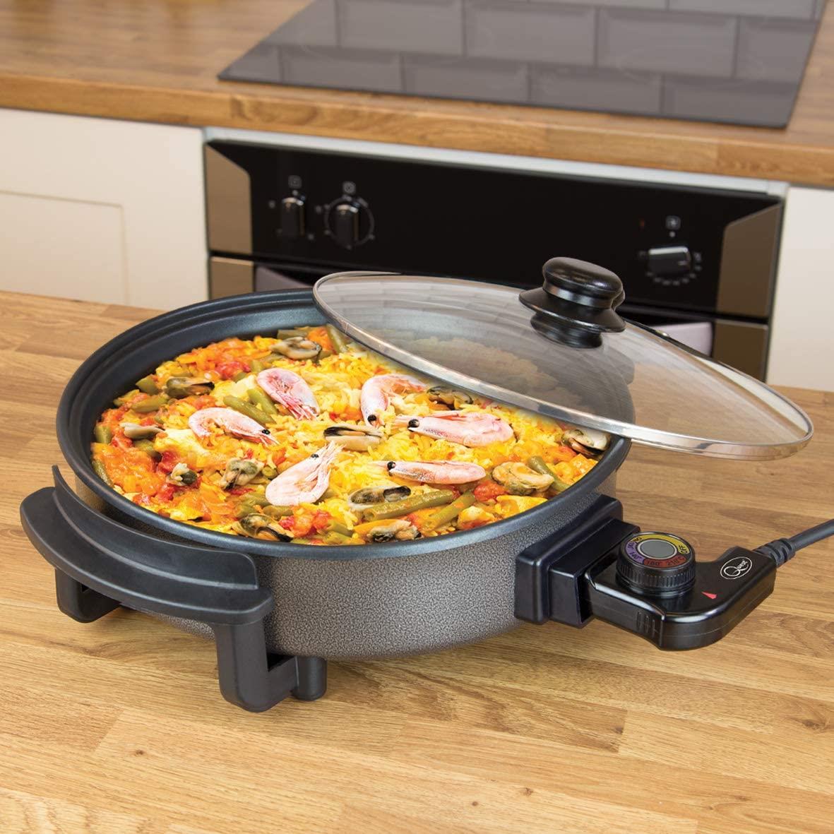 30cm Multi-Function Electric Cooker Pan with Lid, 1500 W- 35410