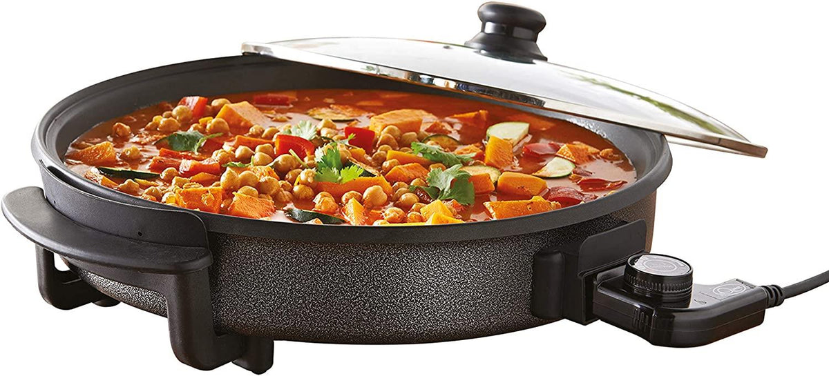 30cm Multi-Function Electric Cooker Pan with Lid, 1500 W- 35410