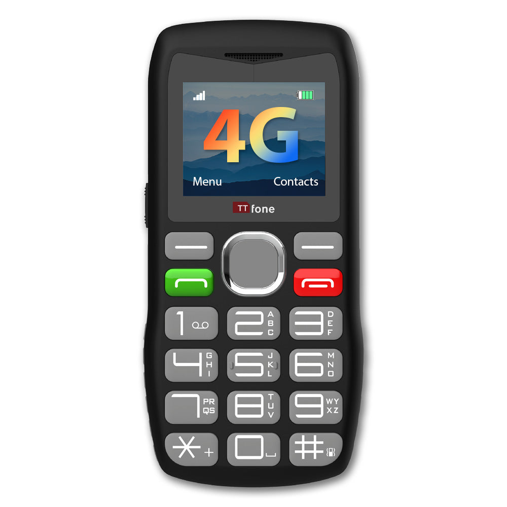 Used - TTfone TT890 4G Mobile Phone with Vodafone Pay As You Go SIM card and USB Type C Cable-0
