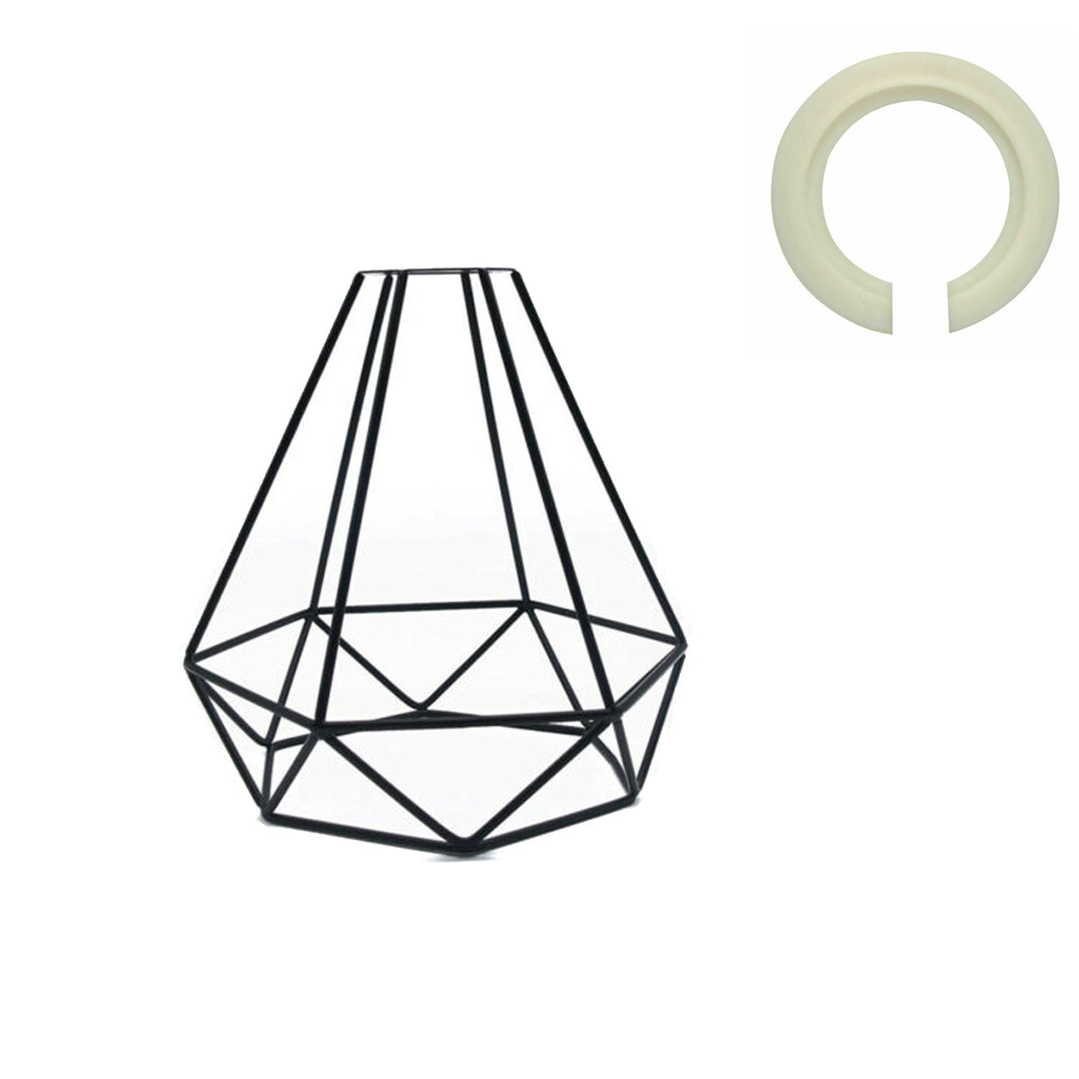 Easy Fit Metal Cage Light Shade Modern Industrial Style ~2210