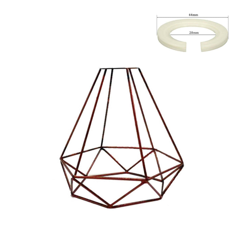 Easy Fit Metal Cage Light Shade Modern Industrial Style ~2210