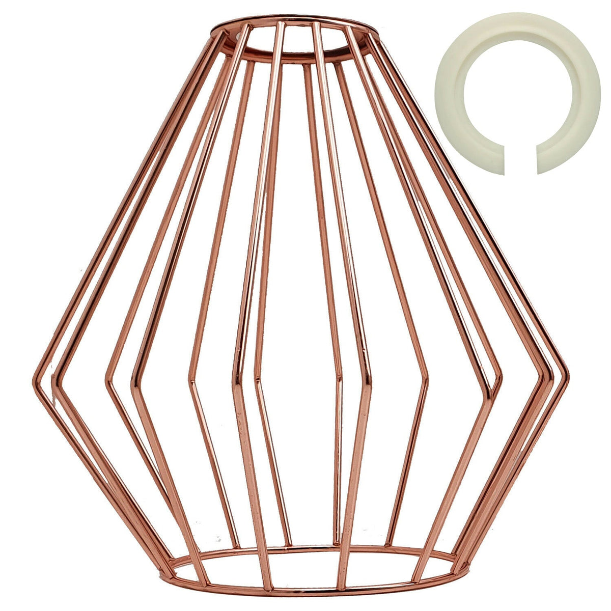 Easy Fit Metal Cage Light Shade Modern Industrial Style ~2210