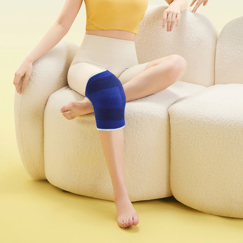 Knee Support Straps 2 Pack, Elastic Neoprene Brace for Arthritis and Running image 3