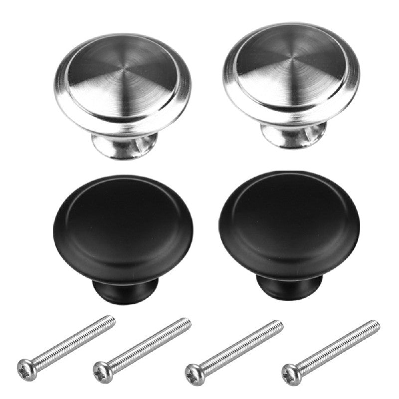 Cabinet Knobs Silver 2 Pack, Stainless Steel Cupboard Drawer Pull Handles image 4