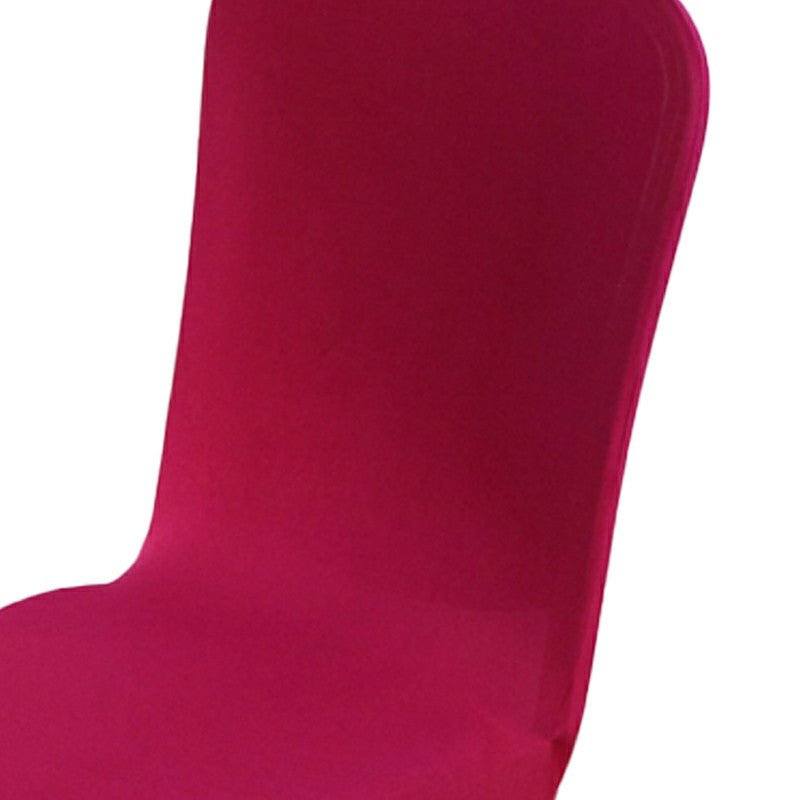 Chair Cover Wine Red, Stretch Spandex Full Cover for Dining and Weddings image 4
