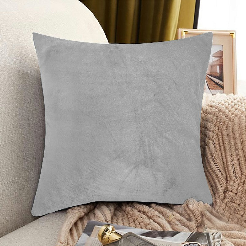 Velvet Cushion Covers Silver 4 Pack, 45 x 45cm Square Pillow Covers image 5