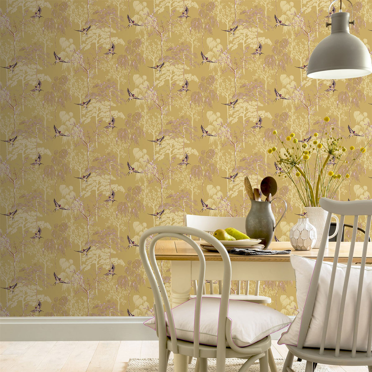 Japanese Garden Ochre Wallpaper image 6