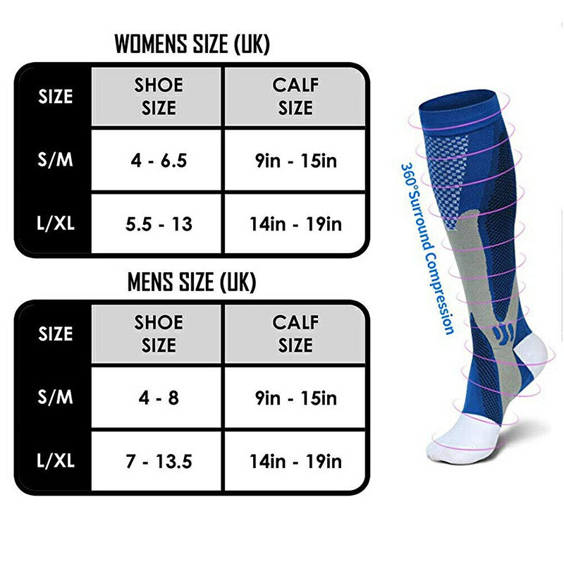 Compression Socks Black Size S/M, Calf and Shin Support for Running and Football image 4