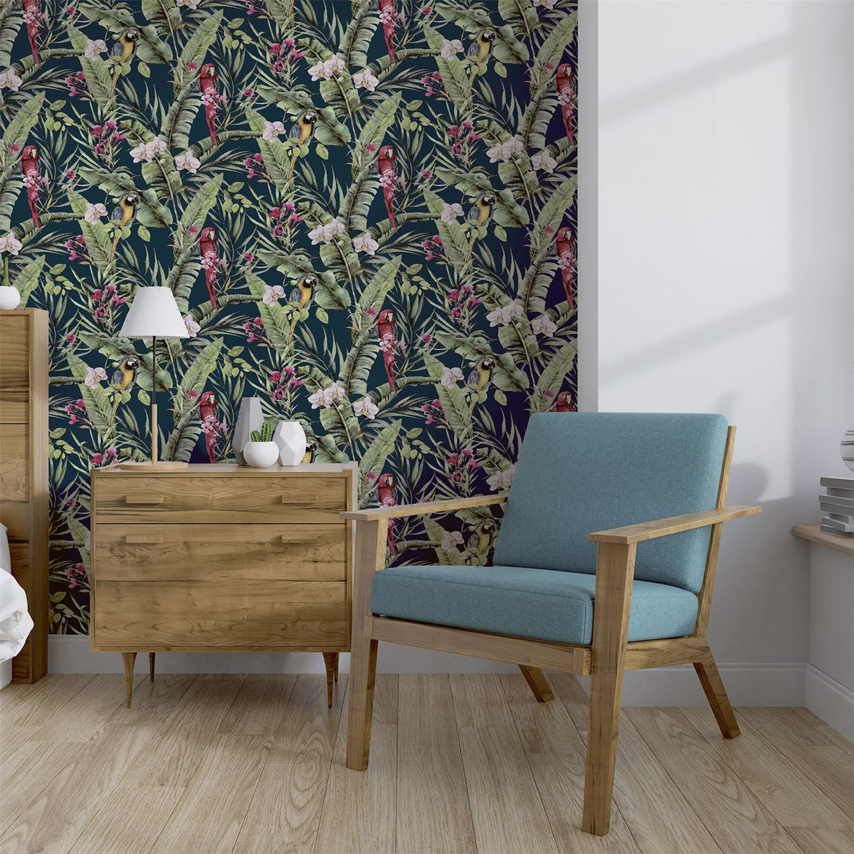 Pretty Polly Navy Multi Wallpaper image 5