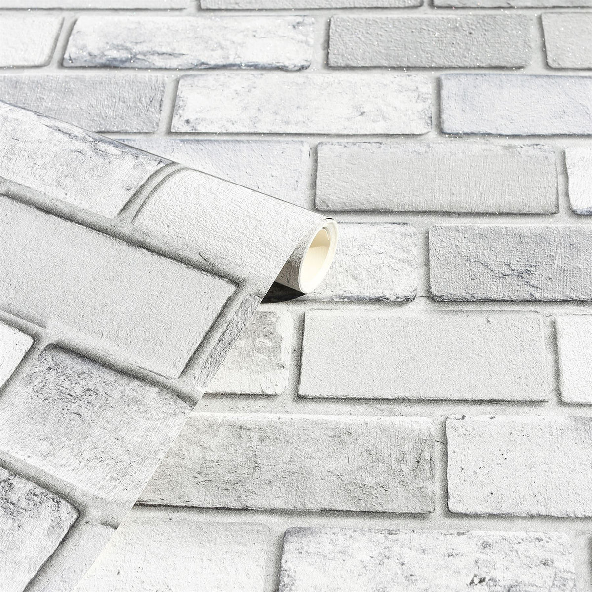 Diamond Silver Brick Wallpaper image 5
