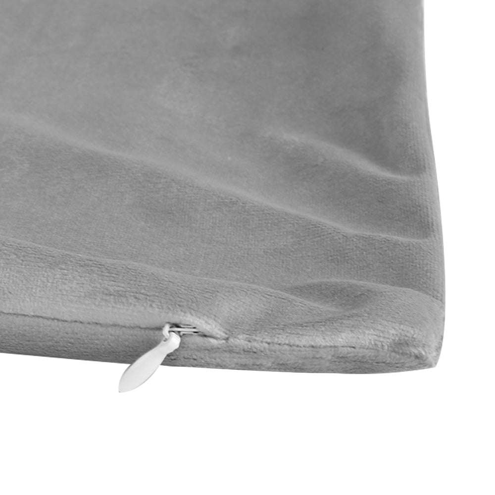 Velvet Cushion Covers Dark Grey 4 Pack, 45 x 45cm Square Pillow Covers image 14