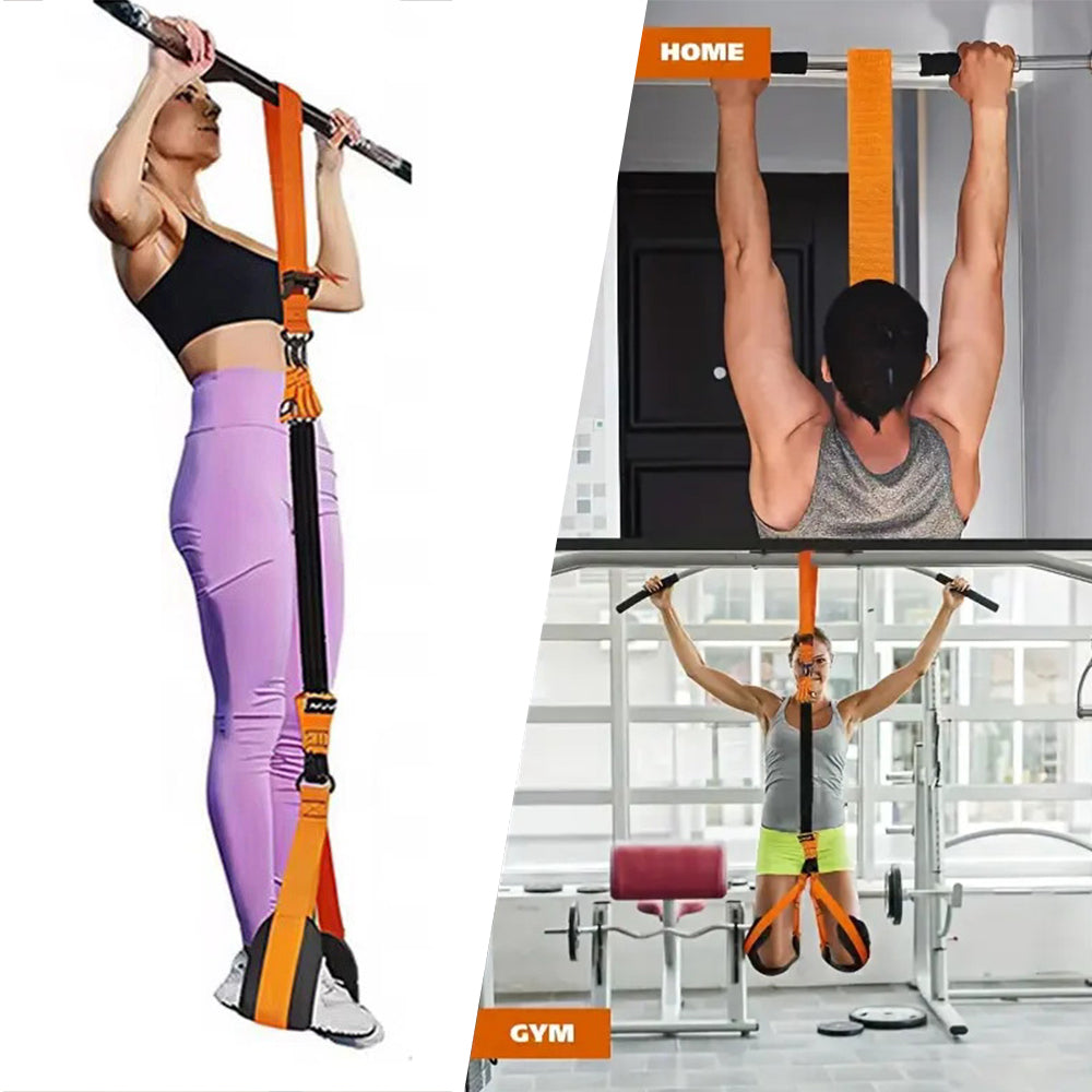 Pull Up Assistance Bands Set with Knee Rest, 225lb Resistance Training Kit image 3