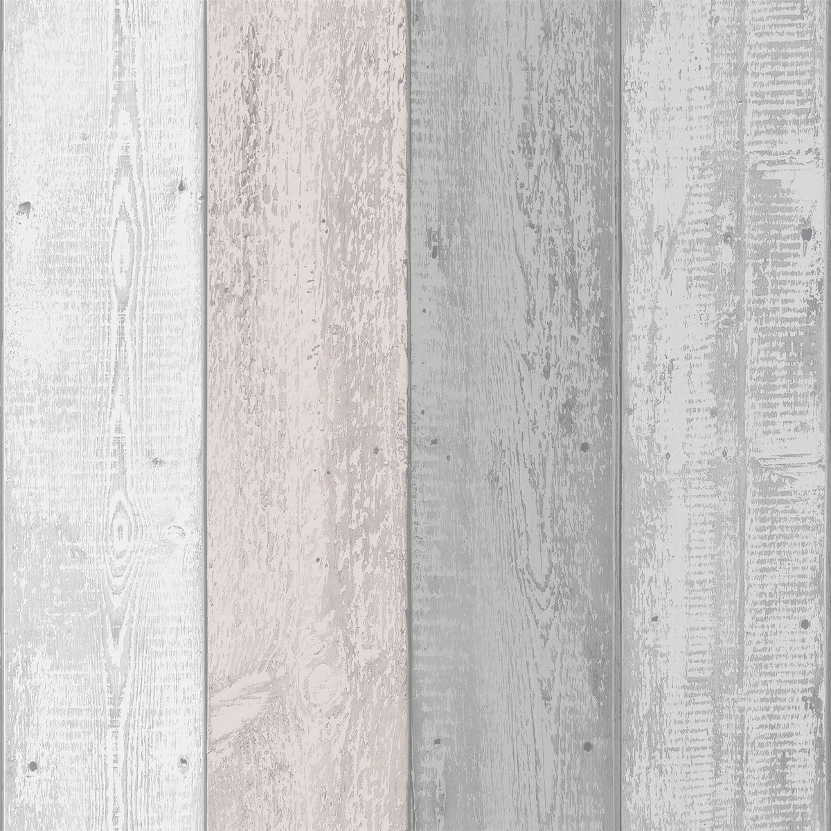Painted Wood Pink and Grey Wallpaper image 2