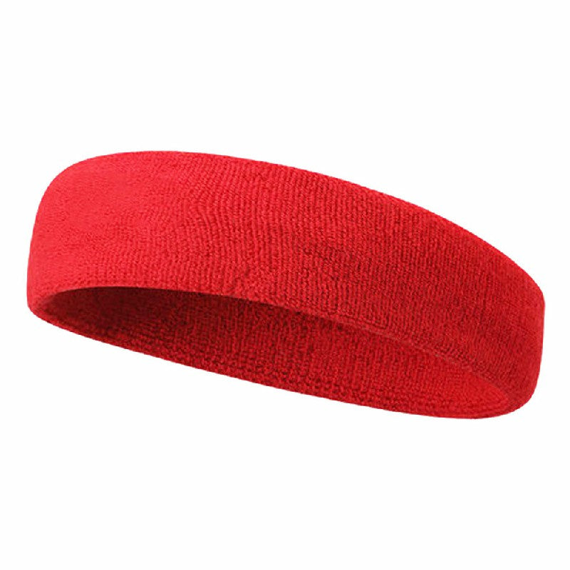Sports Sweatband Red, Unisex Cotton Wristband for Gym and Tennis image 0